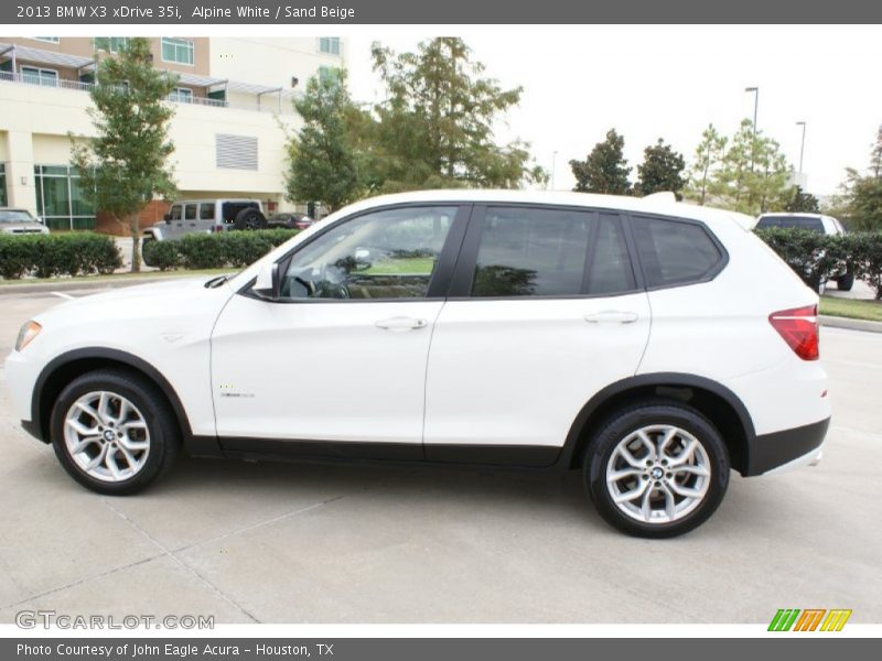 Alpine White / Sand Beige 2013 BMW X3 xDrive 35i
