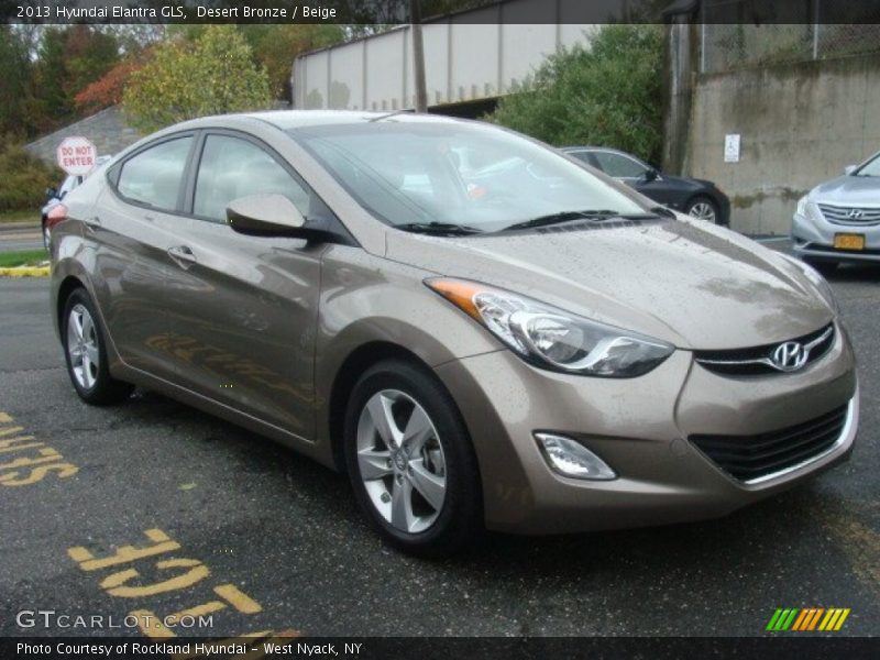 Desert Bronze / Beige 2013 Hyundai Elantra GLS