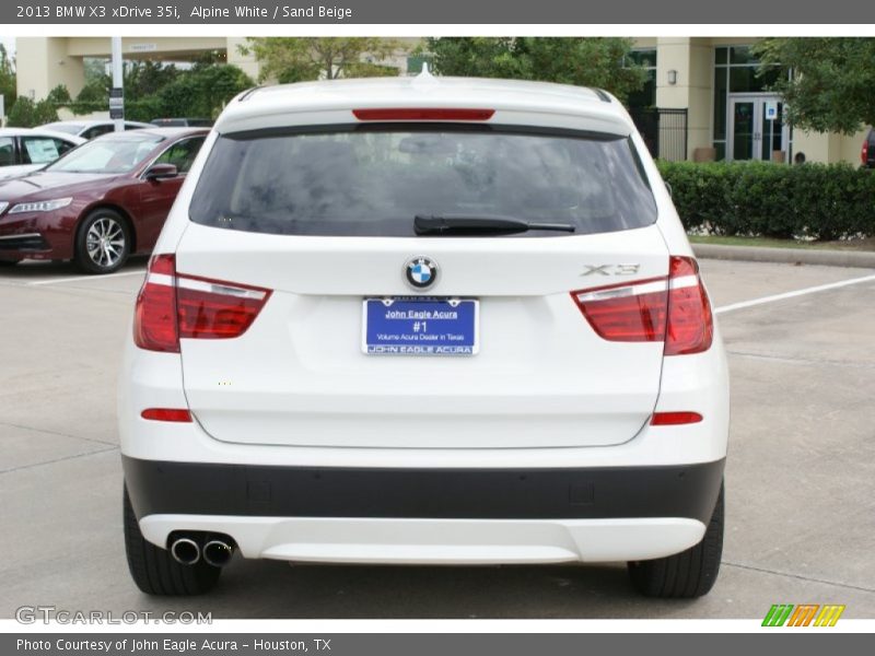 Alpine White / Sand Beige 2013 BMW X3 xDrive 35i