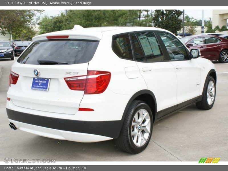 Alpine White / Sand Beige 2013 BMW X3 xDrive 35i