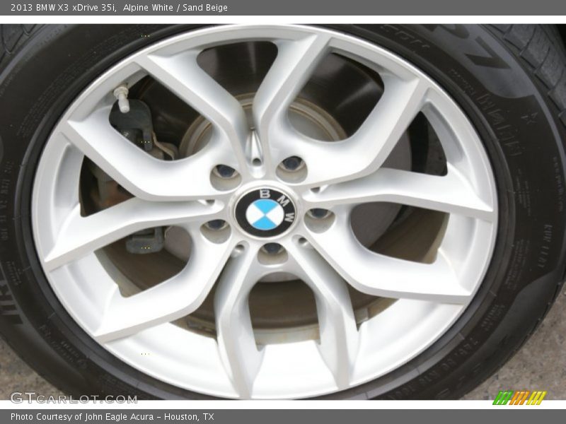 Alpine White / Sand Beige 2013 BMW X3 xDrive 35i
