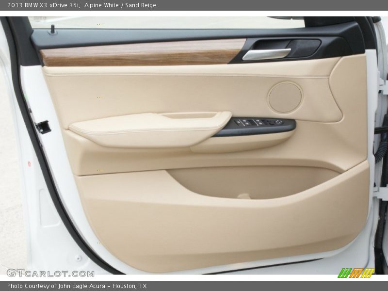 Alpine White / Sand Beige 2013 BMW X3 xDrive 35i