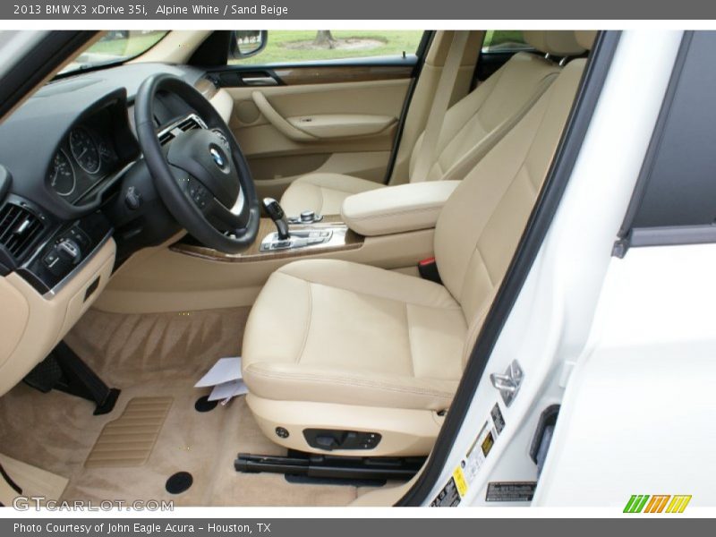 Alpine White / Sand Beige 2013 BMW X3 xDrive 35i