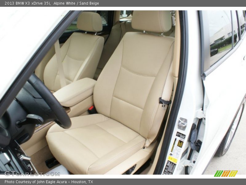 Alpine White / Sand Beige 2013 BMW X3 xDrive 35i
