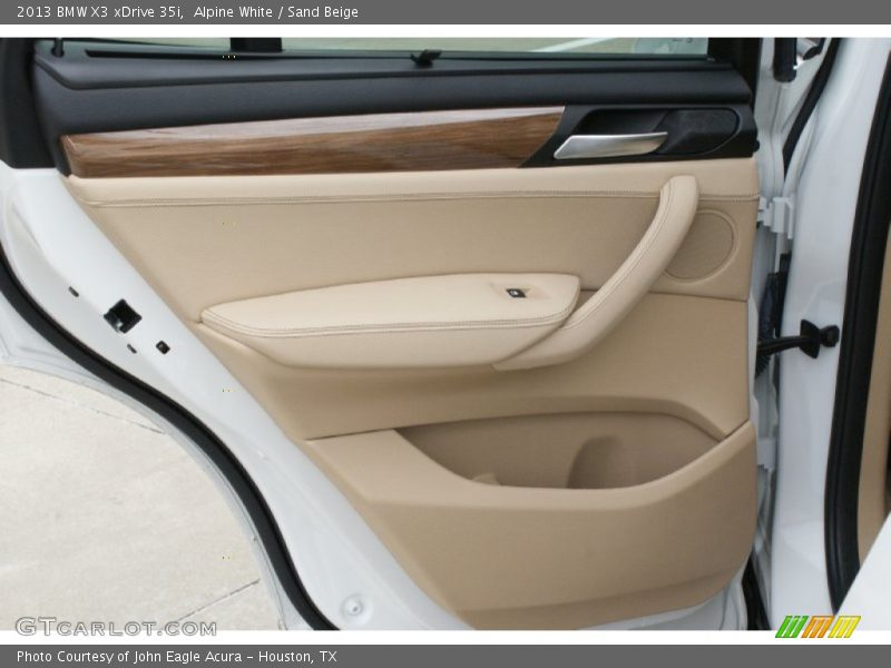 Alpine White / Sand Beige 2013 BMW X3 xDrive 35i