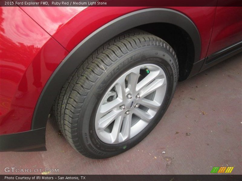 Ruby Red / Medium Light Stone 2015 Ford Explorer FWD