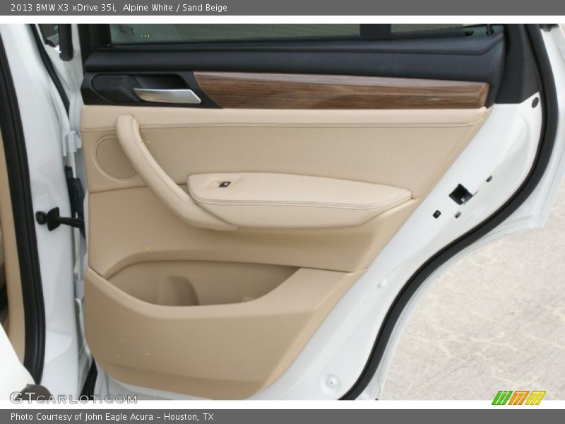 Alpine White / Sand Beige 2013 BMW X3 xDrive 35i