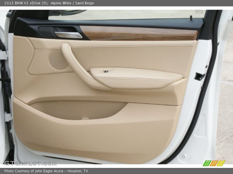Alpine White / Sand Beige 2013 BMW X3 xDrive 35i