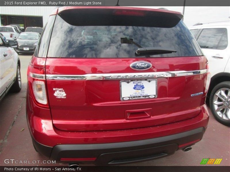 Ruby Red / Medium Light Stone 2015 Ford Explorer FWD