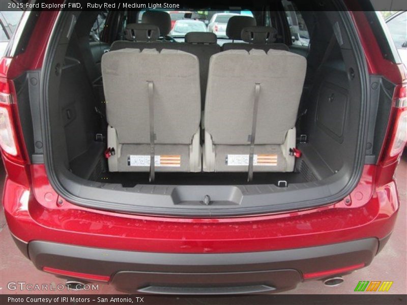 Ruby Red / Medium Light Stone 2015 Ford Explorer FWD
