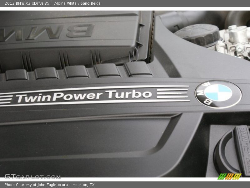 Alpine White / Sand Beige 2013 BMW X3 xDrive 35i