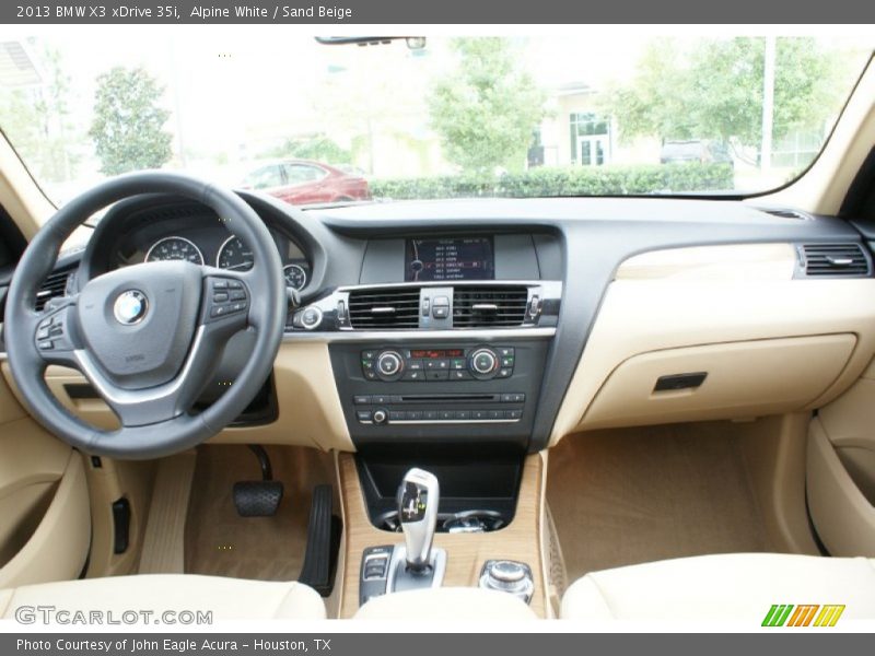 Alpine White / Sand Beige 2013 BMW X3 xDrive 35i