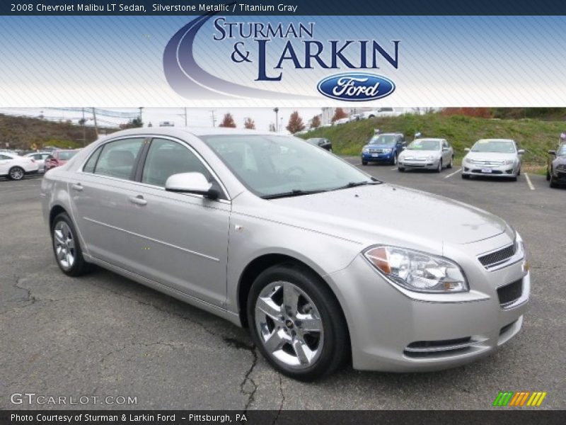 Silverstone Metallic / Titanium Gray 2008 Chevrolet Malibu LT Sedan