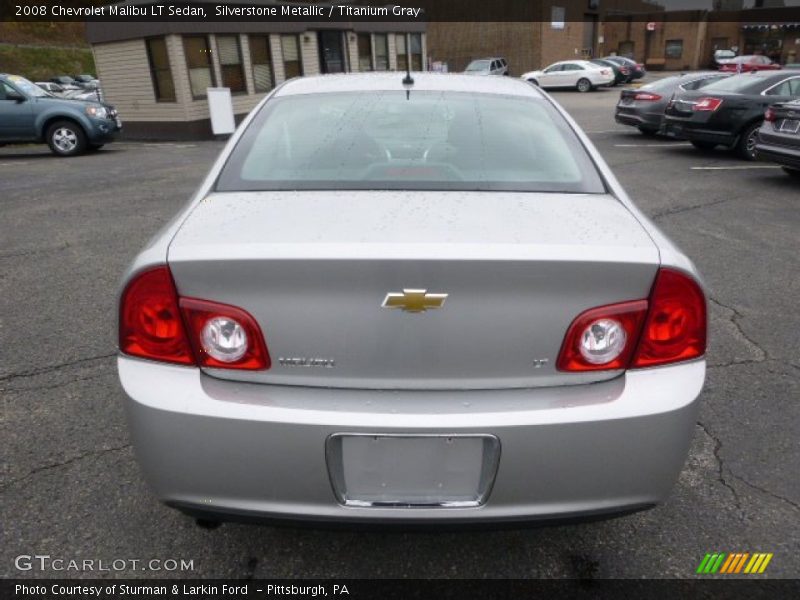 Silverstone Metallic / Titanium Gray 2008 Chevrolet Malibu LT Sedan