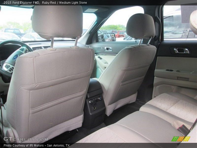 Ruby Red / Medium Light Stone 2015 Ford Explorer FWD