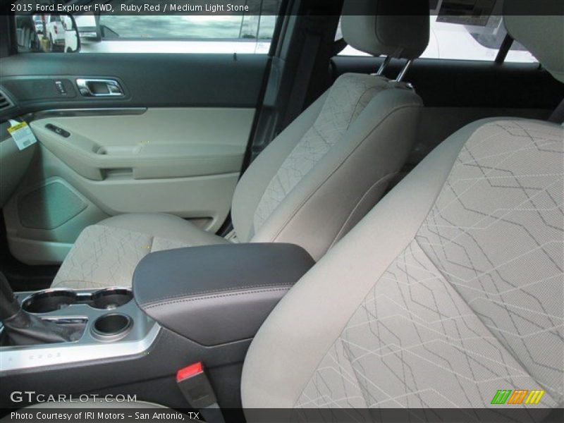 Ruby Red / Medium Light Stone 2015 Ford Explorer FWD