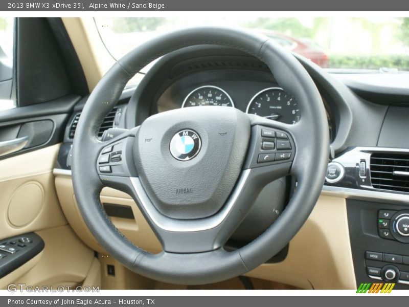 Alpine White / Sand Beige 2013 BMW X3 xDrive 35i