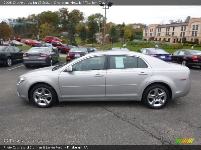 Silverstone Metallic / Titanium Gray 2008 Chevrolet Malibu LT Sedan