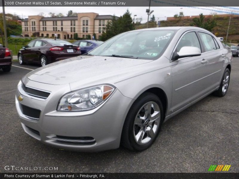 Silverstone Metallic / Titanium Gray 2008 Chevrolet Malibu LT Sedan