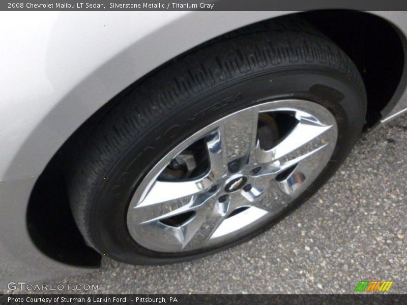 Silverstone Metallic / Titanium Gray 2008 Chevrolet Malibu LT Sedan