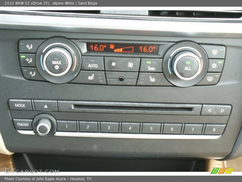 Alpine White / Sand Beige 2013 BMW X3 xDrive 35i