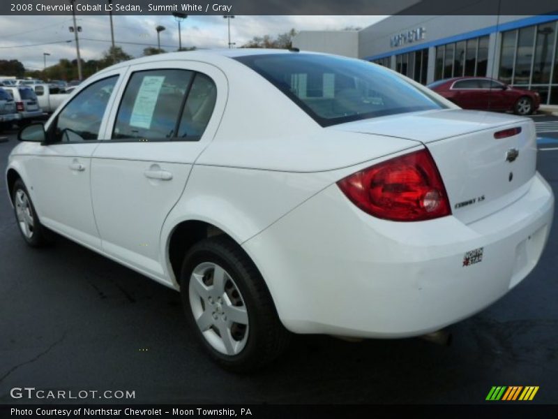Summit White / Gray 2008 Chevrolet Cobalt LS Sedan