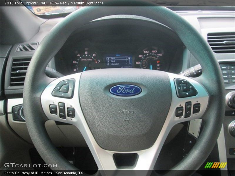 Ruby Red / Medium Light Stone 2015 Ford Explorer FWD
