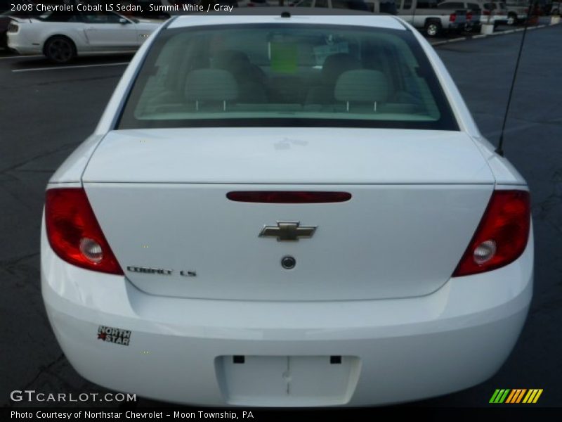 Summit White / Gray 2008 Chevrolet Cobalt LS Sedan