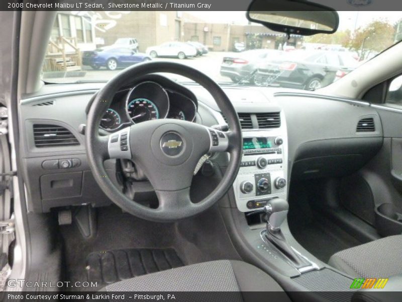 Silverstone Metallic / Titanium Gray 2008 Chevrolet Malibu LT Sedan