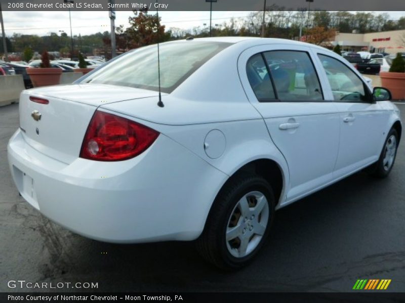 Summit White / Gray 2008 Chevrolet Cobalt LS Sedan
