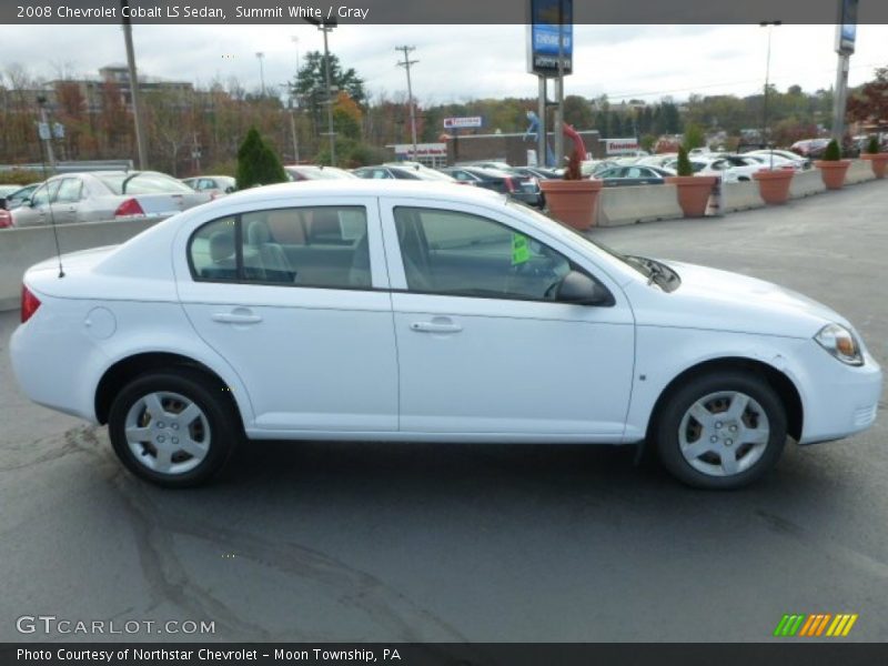 Summit White / Gray 2008 Chevrolet Cobalt LS Sedan