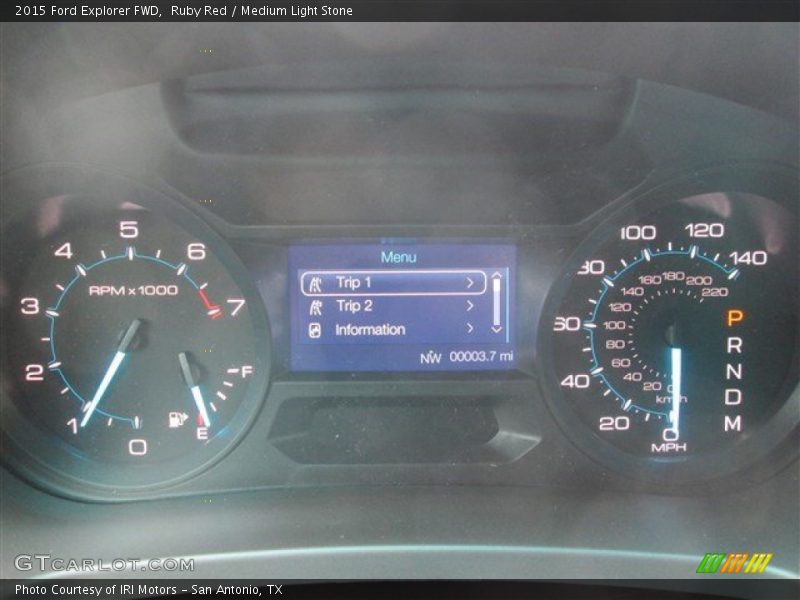 Ruby Red / Medium Light Stone 2015 Ford Explorer FWD