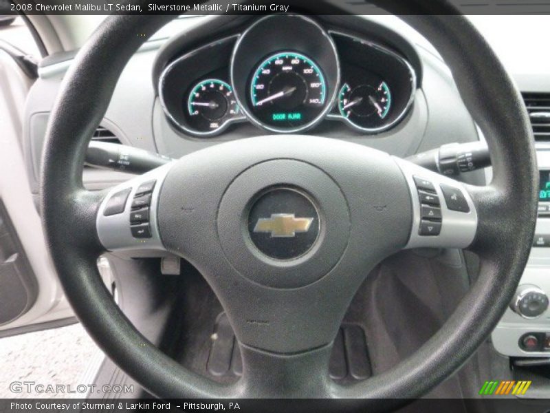 Silverstone Metallic / Titanium Gray 2008 Chevrolet Malibu LT Sedan