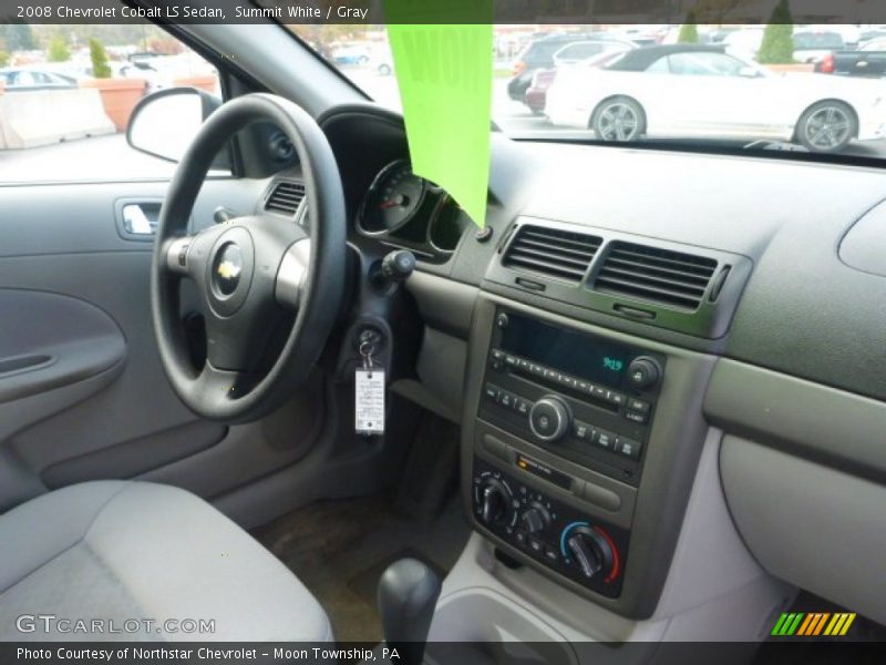 Summit White / Gray 2008 Chevrolet Cobalt LS Sedan