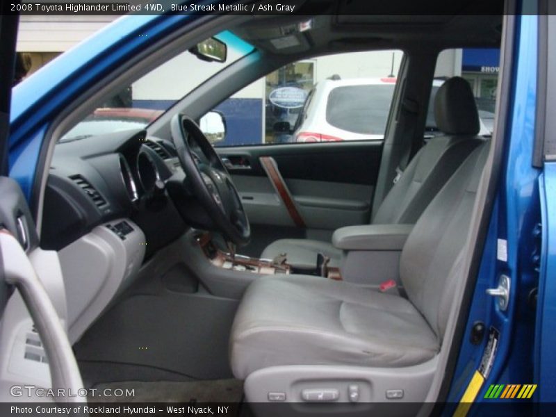 Blue Streak Metallic / Ash Gray 2008 Toyota Highlander Limited 4WD
