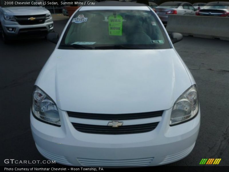 Summit White / Gray 2008 Chevrolet Cobalt LS Sedan