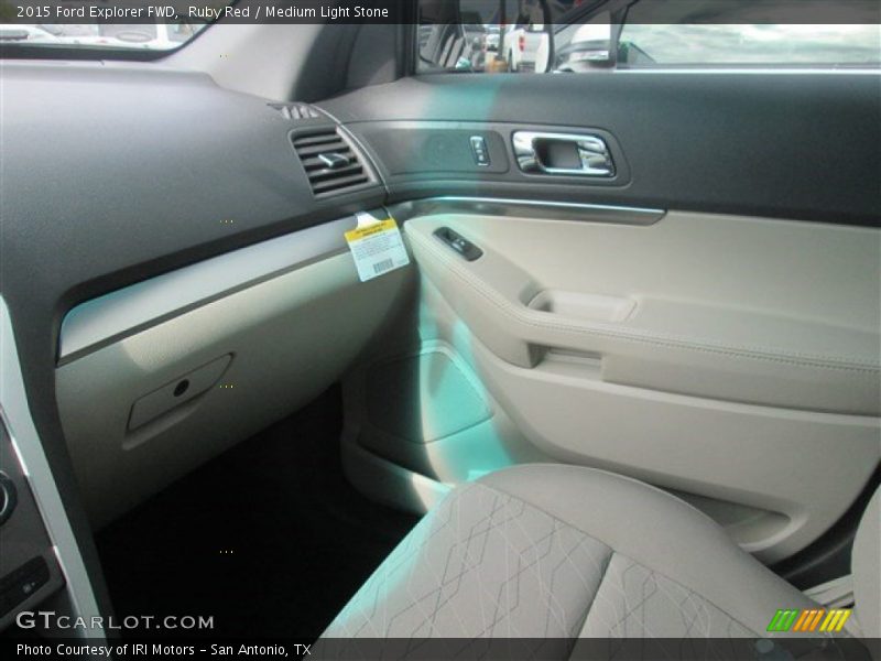 Ruby Red / Medium Light Stone 2015 Ford Explorer FWD