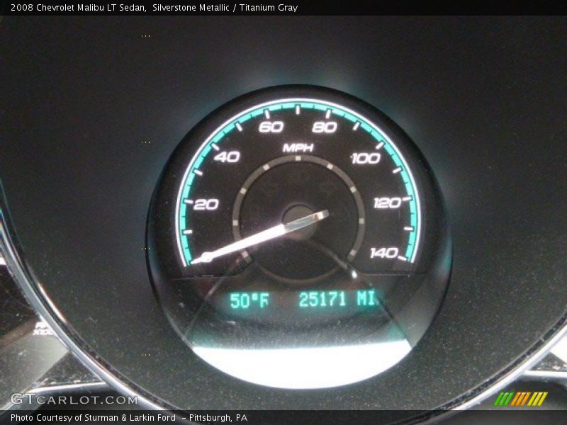 Silverstone Metallic / Titanium Gray 2008 Chevrolet Malibu LT Sedan