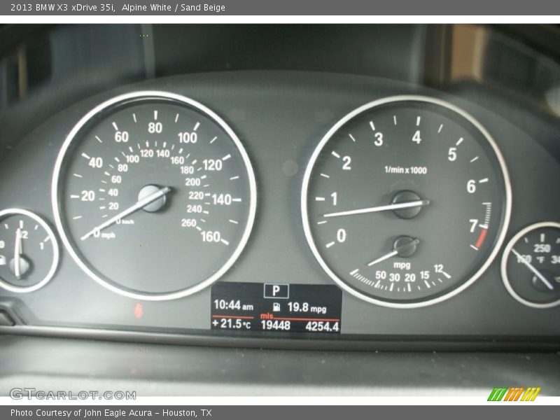 Alpine White / Sand Beige 2013 BMW X3 xDrive 35i