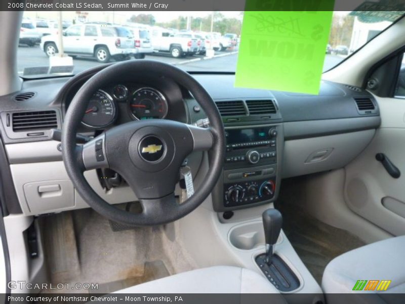 Summit White / Gray 2008 Chevrolet Cobalt LS Sedan