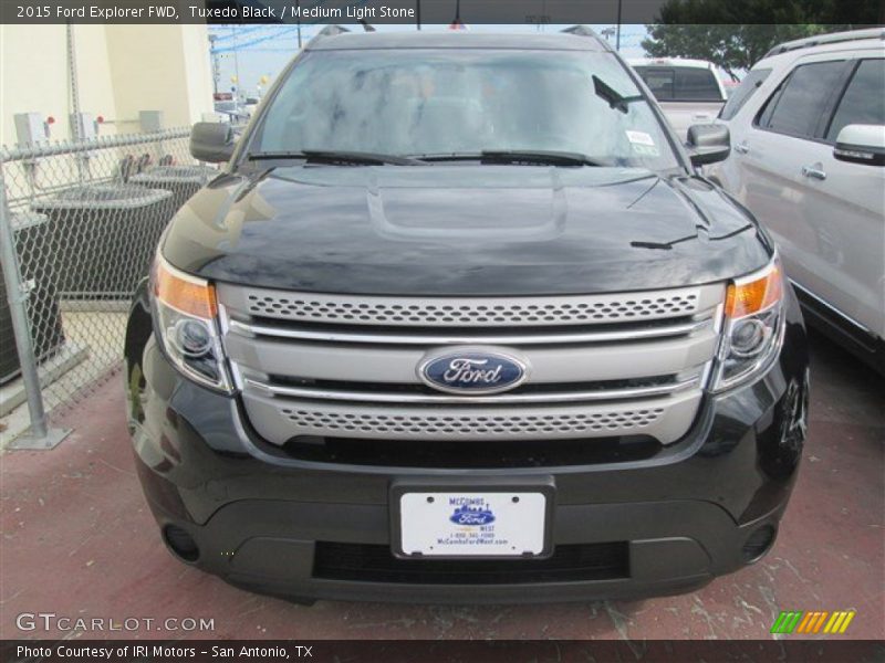 Tuxedo Black / Medium Light Stone 2015 Ford Explorer FWD