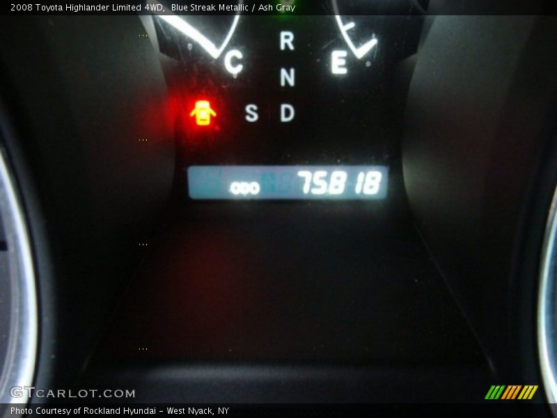 Blue Streak Metallic / Ash Gray 2008 Toyota Highlander Limited 4WD