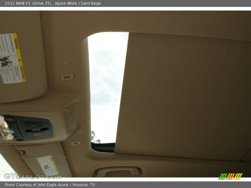 Alpine White / Sand Beige 2013 BMW X3 xDrive 35i