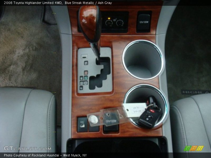 Blue Streak Metallic / Ash Gray 2008 Toyota Highlander Limited 4WD