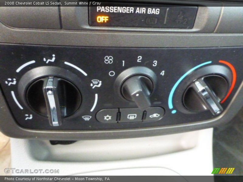 Summit White / Gray 2008 Chevrolet Cobalt LS Sedan