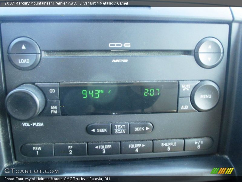 Silver Birch Metallic / Camel 2007 Mercury Mountaineer Premier AWD