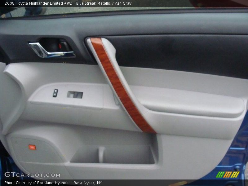Blue Streak Metallic / Ash Gray 2008 Toyota Highlander Limited 4WD