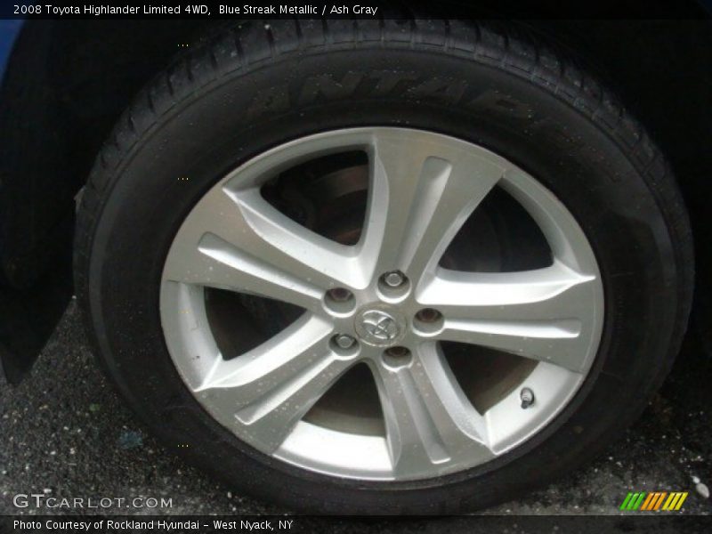 Blue Streak Metallic / Ash Gray 2008 Toyota Highlander Limited 4WD