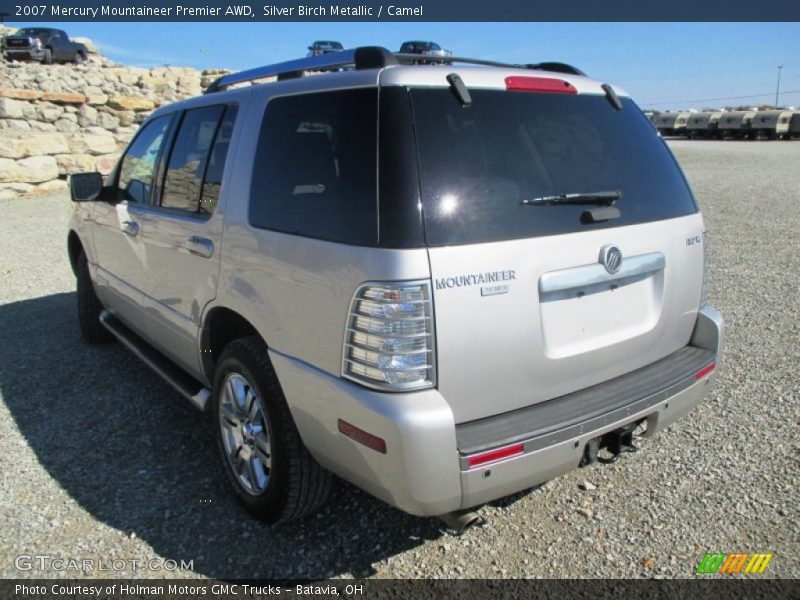 Silver Birch Metallic / Camel 2007 Mercury Mountaineer Premier AWD