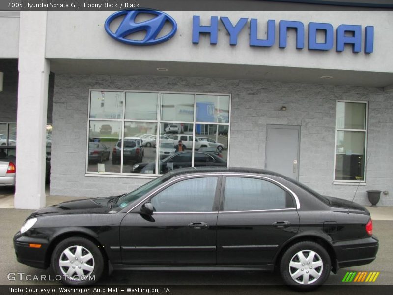 Ebony Black / Black 2005 Hyundai Sonata GL